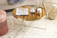 Couchtisch Glas Gold / Goldbraun ⌀ 63 Cm Lucea within Couchtisch Gold Glas