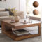 Finebuy Couchtisch Patan 90 X 90 Cm Mit Ablage Holz Massiv, Design throughout Couchtisch Aus Holz